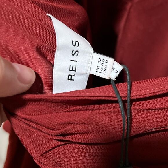 REISS XENA STRAPPY OPEN BACK COCKTAIL DRESS - Picture 9 of 13